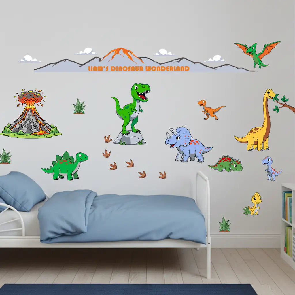 🦖 Dinosaur Paint N Stick Wall Decal Kit Complete Kit • The Full Dino World