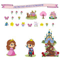 🏰 Princess Paint N Stick Wall Decal Kit Complete Kit • Full Fairytale Kingdom
