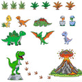 🦕 Dinosaur Paint N Stick Wall Decal Kit Signature Kit • T Rex and Friends Volcano Adventure